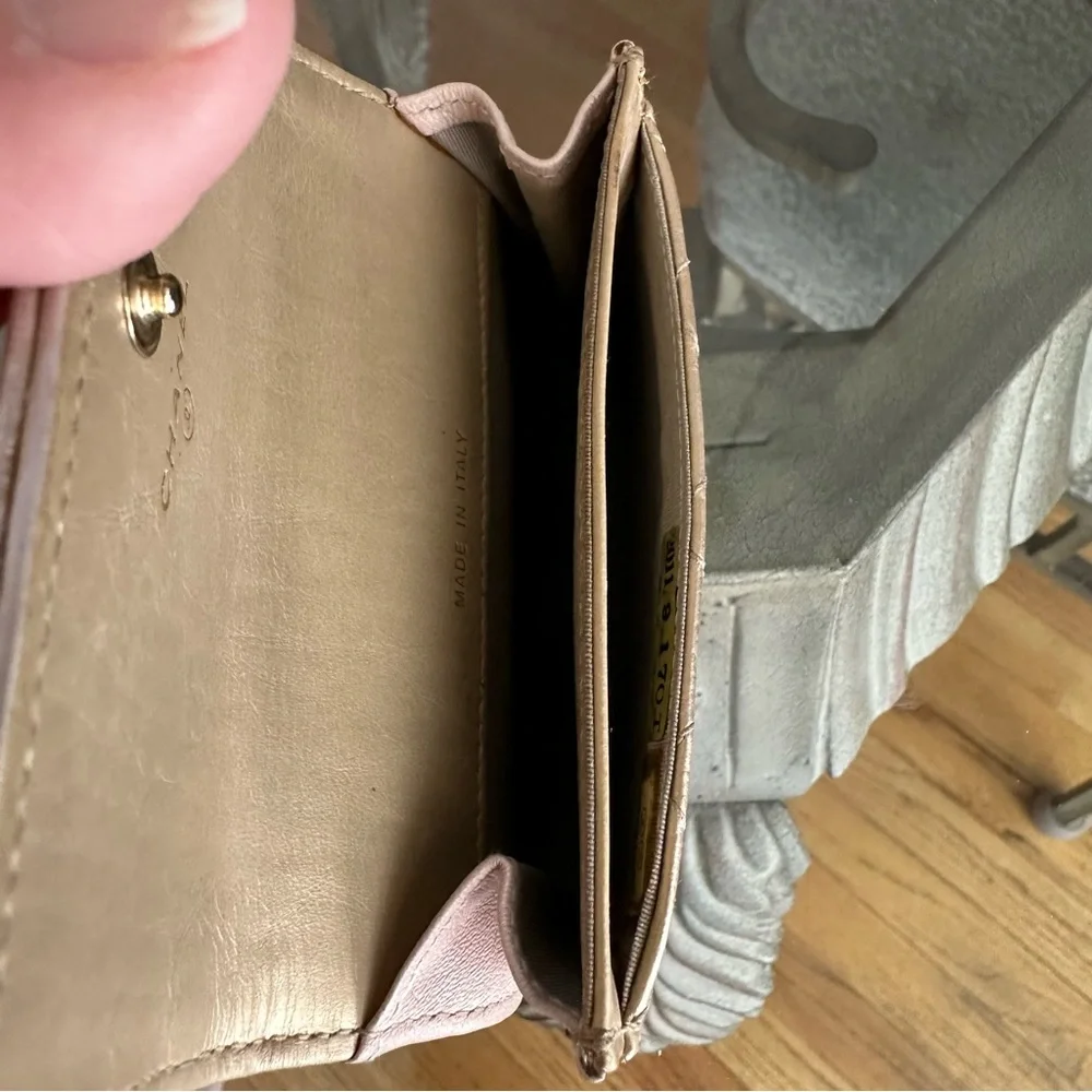 Chanel Palette Metallic Aged Flap Card Case Authentic 2011 Gold - Picture 5 of 15